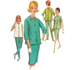 4858 MATERNITY 63 BLOUSE,TOP,BOTTOMS PATTERN 16 36